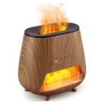 Ultrasonic Flame Essential Oil Diffuser with Himalayan Salt - Image 2