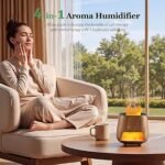 Ultrasonic Flame Essential Oil Diffuser with Himalayan Salt - Image 3