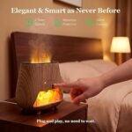 Ultrasonic Flame Essential Oil Diffuser with Himalayan Salt - Image 4
