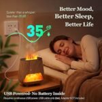 Ultrasonic Flame Essential Oil Diffuser with Himalayan Salt - Image 5